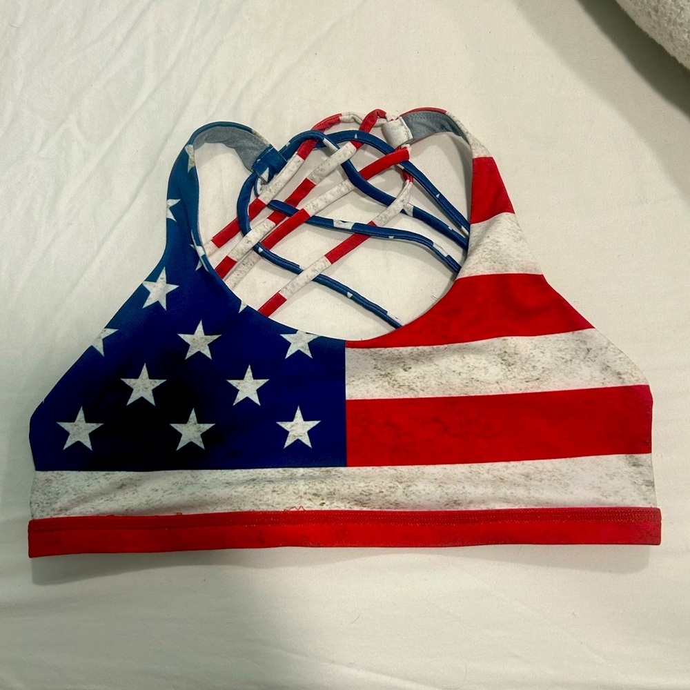 Born Primitive American Flag Sports Bra